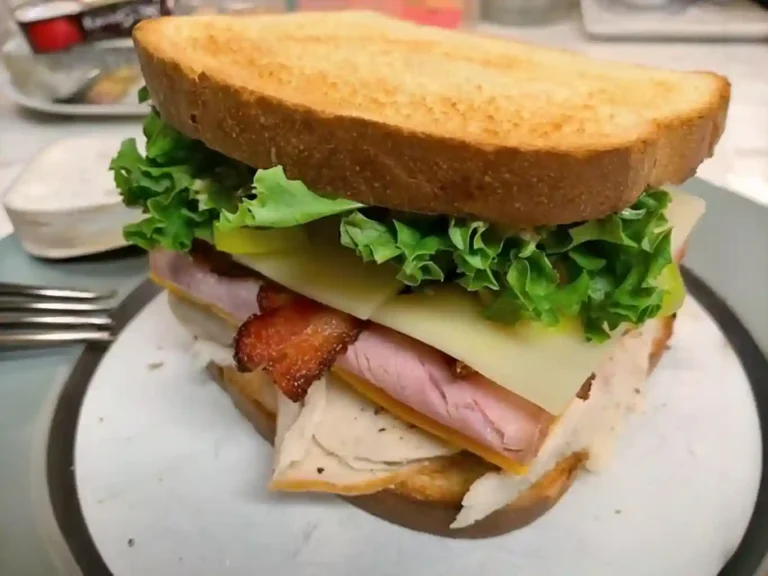Double Deli Melt on Homemade Bread