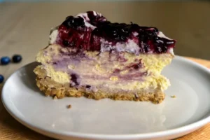 Blueberry Swirl Cheesecake