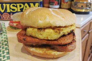 Fried Spam Sandwich