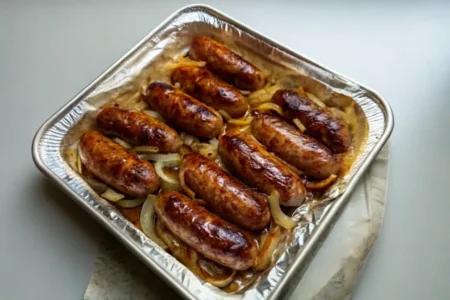 Bratwurst with Onions & Peppers