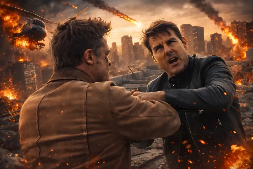 Tom Cruise Brad Pitt AI Fight Video Sparks Hollywood Legal Firestorm Tom Cruise Brad Pitt AI Fight Video Sparks Hollywood Legal Firestorm