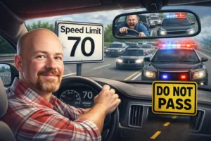 Left Lane Campers: 1 Viral Stop, 20 Cars Waiting Left Lane Campers