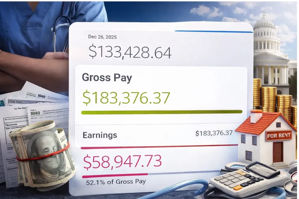 California Nurse Taxes: $183K Salary Leaves $59K in Deductions. California nurse taxes