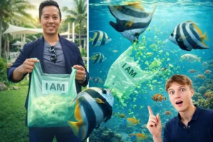 Cassava Biodegradable Plastic Bag Dissolves in Water Demo Cassava Biodegradable Plastic