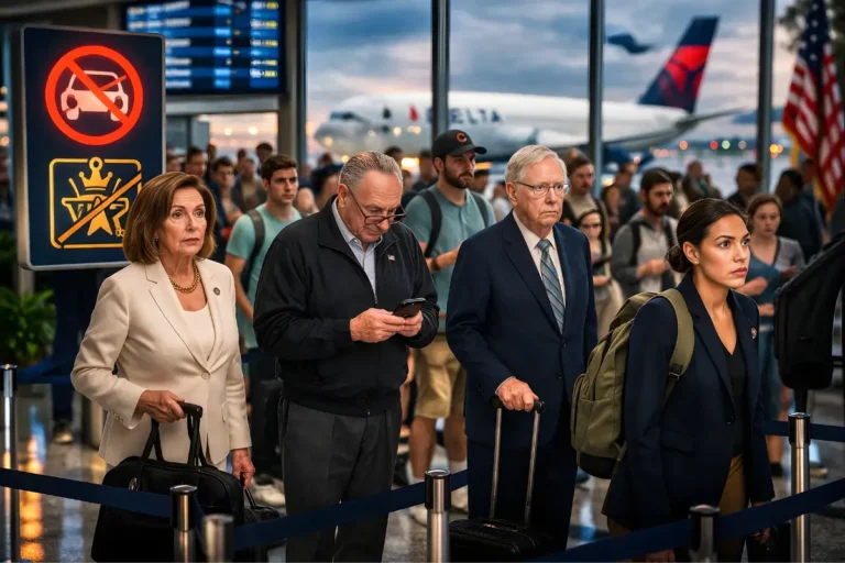 Government Shutdown Airport Delays Hit Lawmakers Too