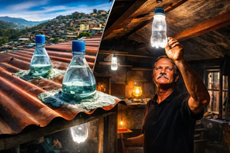 Solar Bottle Light Lights Up Homes for Under $1 Solar Bottle Light